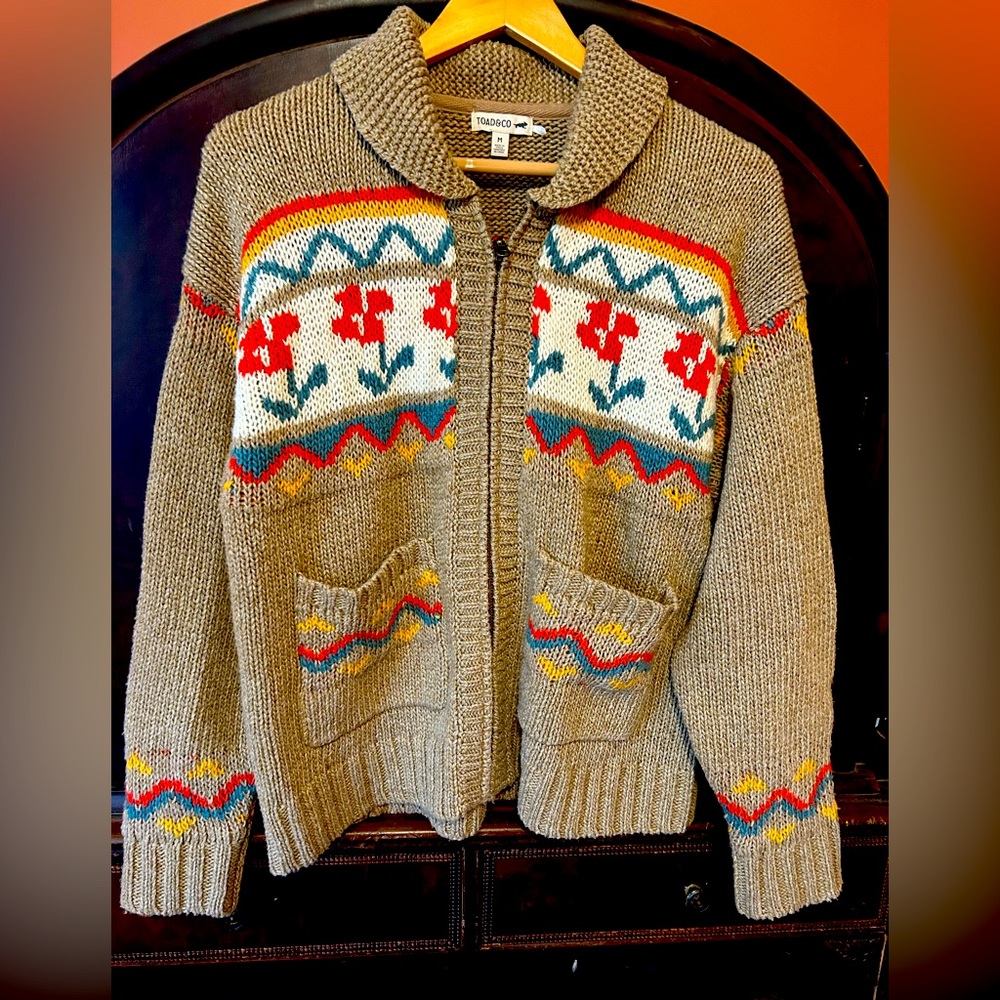 Toad & Co. Nitsa Zip Cardigan - size medium